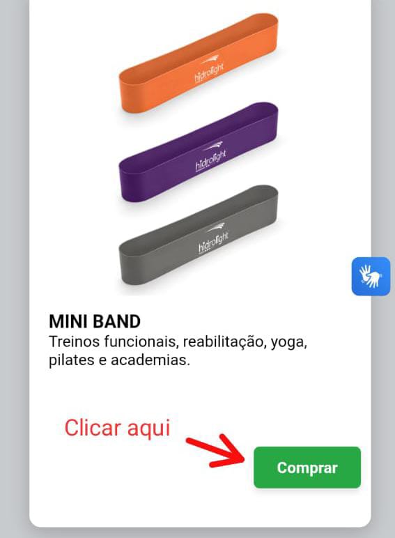 clicando no botão comprar